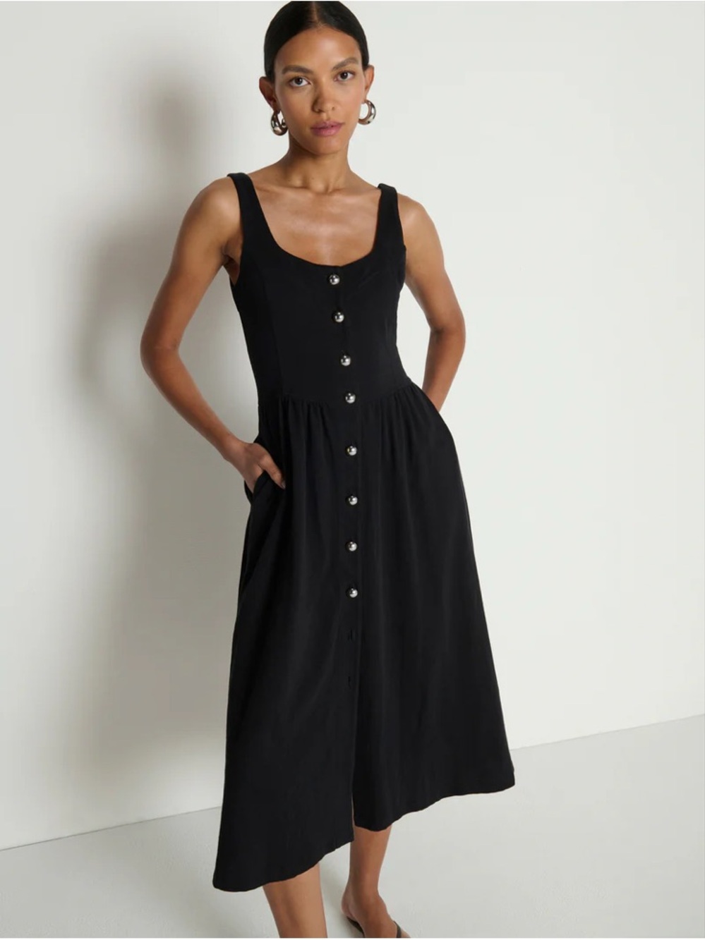 Nation LTD Laurel Midi Dress black new nvr worn tags sz med! Offer!